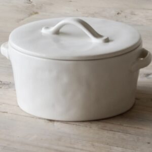 סיר קרמיקה לבנה